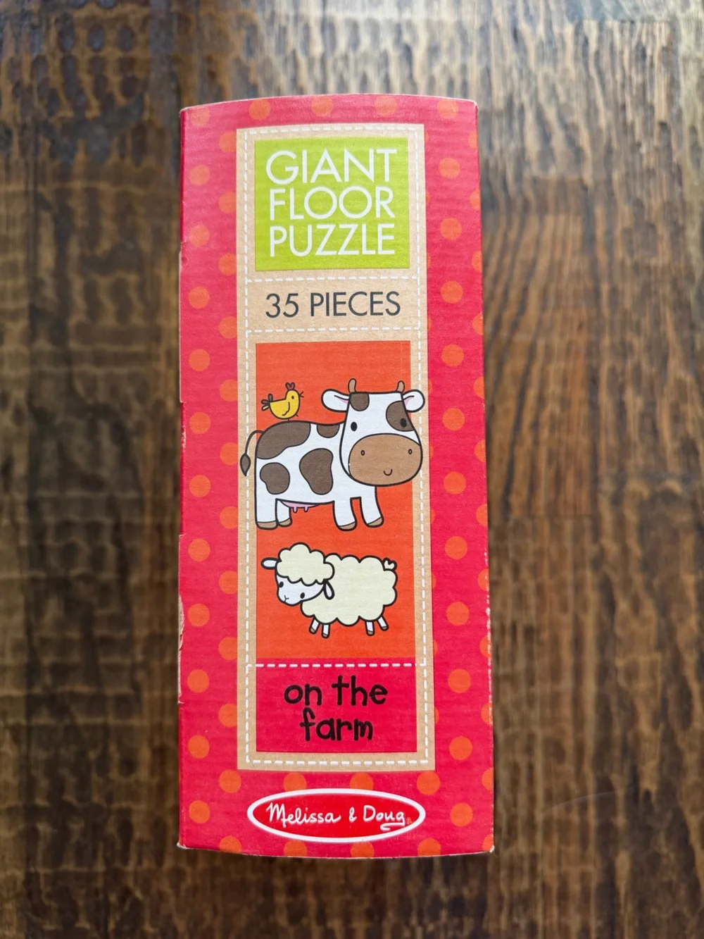 Melissa & Doug On the Farm Giant Floor Puzzle 35 pieces Natural Play